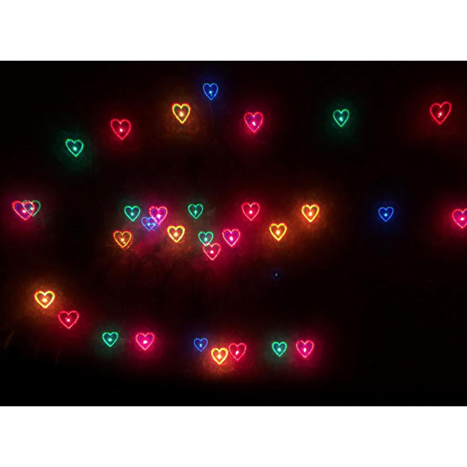 Gafas de Difracción Corazón PLUR VISION - Montura Negra Unisex