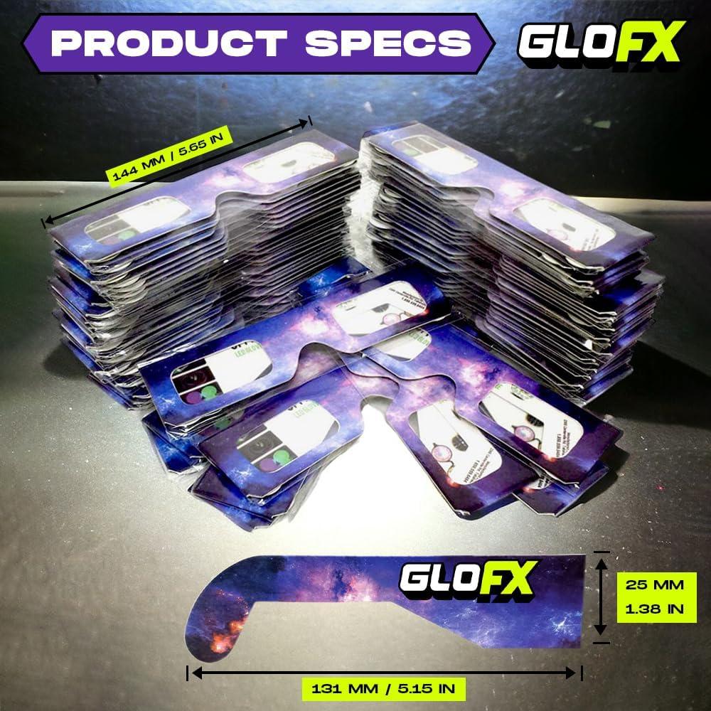Gafas de Difracción de Papel GloFX - Paquete de 100 Unidades