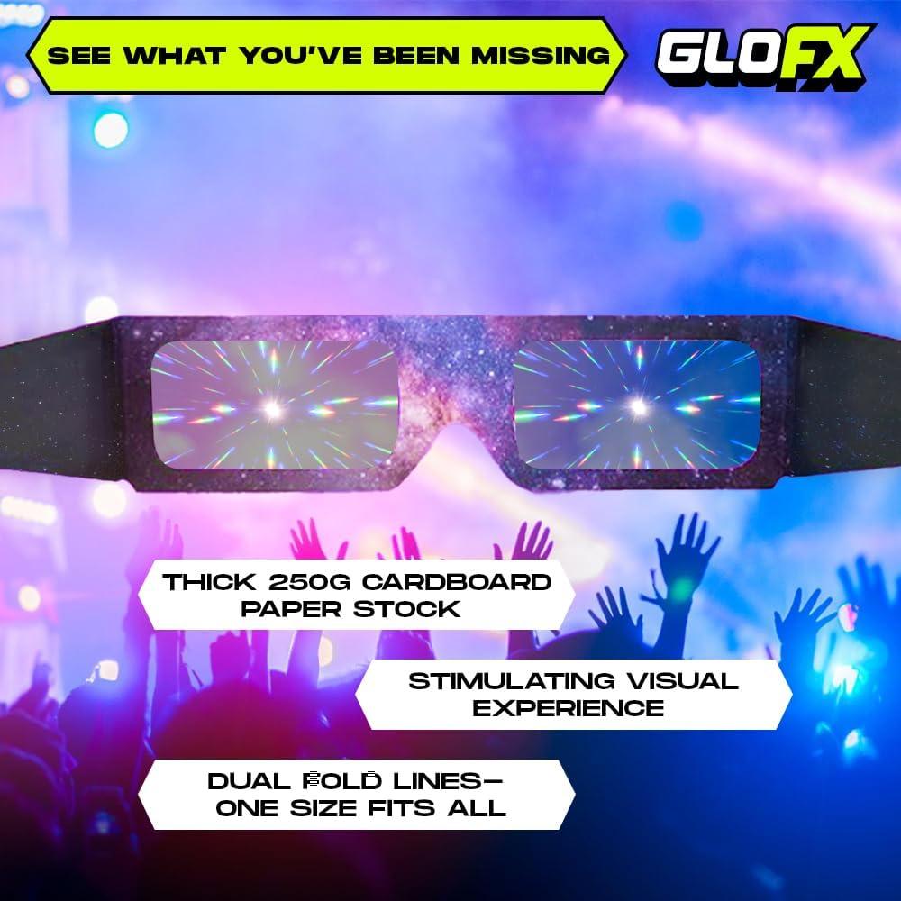 Gafas de Difracción de Papel GloFX - Paquete de 100 Unidades