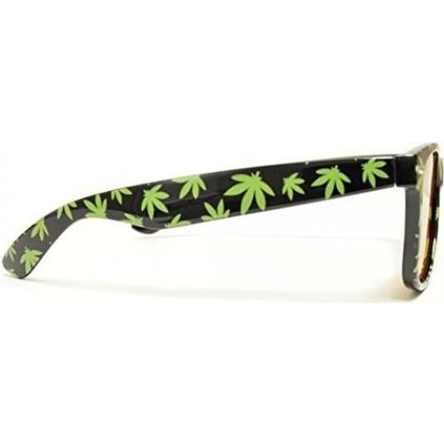 Gafas de Difracción GloFX Ámbar con Hoja de Marihuana Unisex
