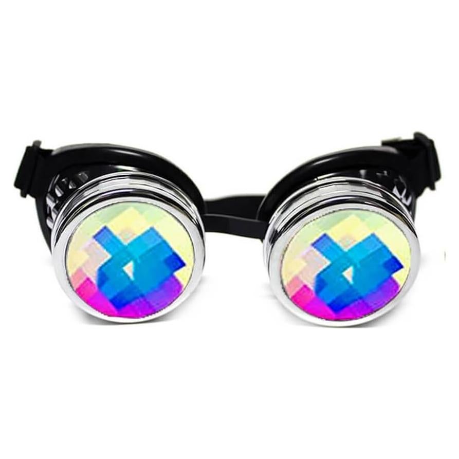 Gafas de Kaleidoscopio GloFX Chrome Ojo de Bicho - Rave