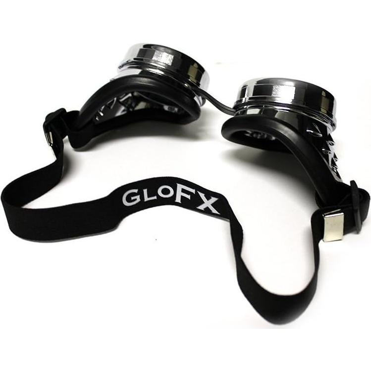 Gafas de Kaleidoscopio GloFX Chrome Ojo de Bicho - Rave