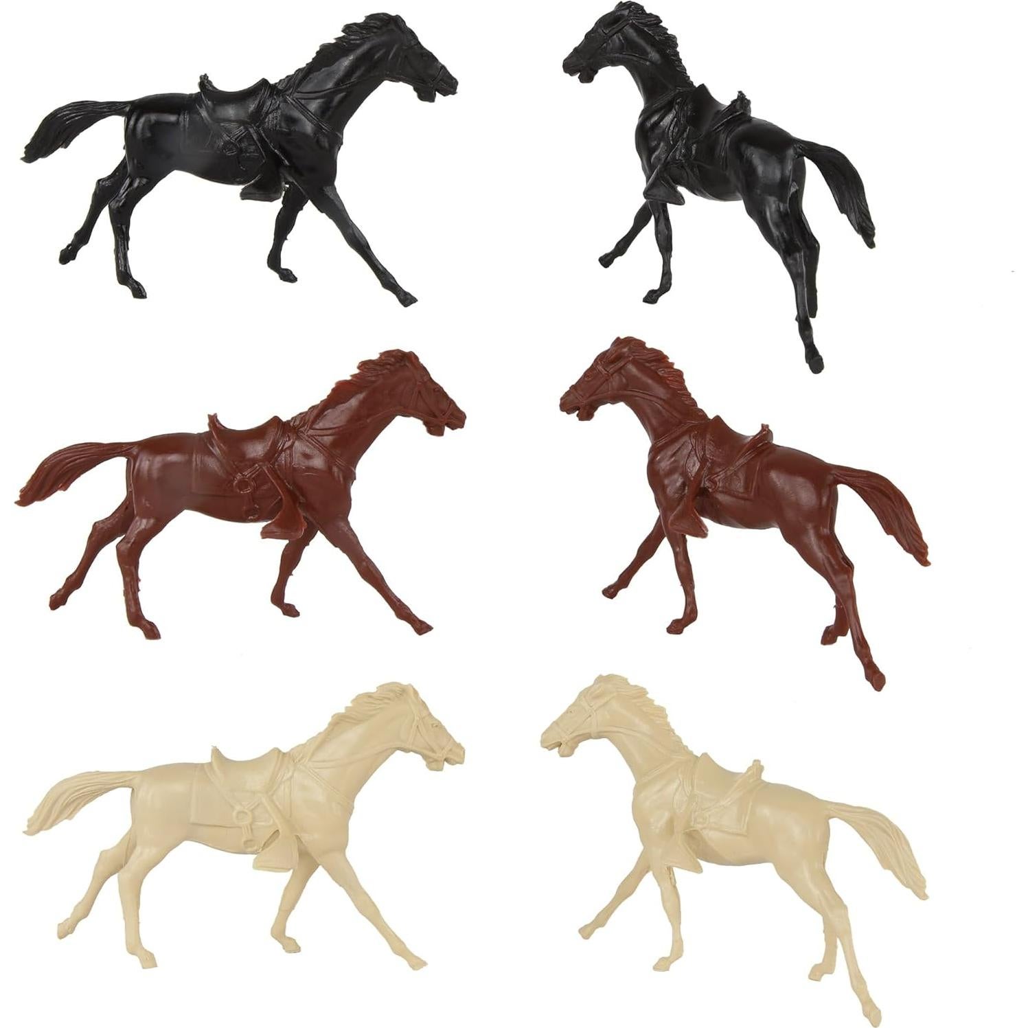 Juego de Caballos de Caballería del Oeste BMC - 12 Piezas