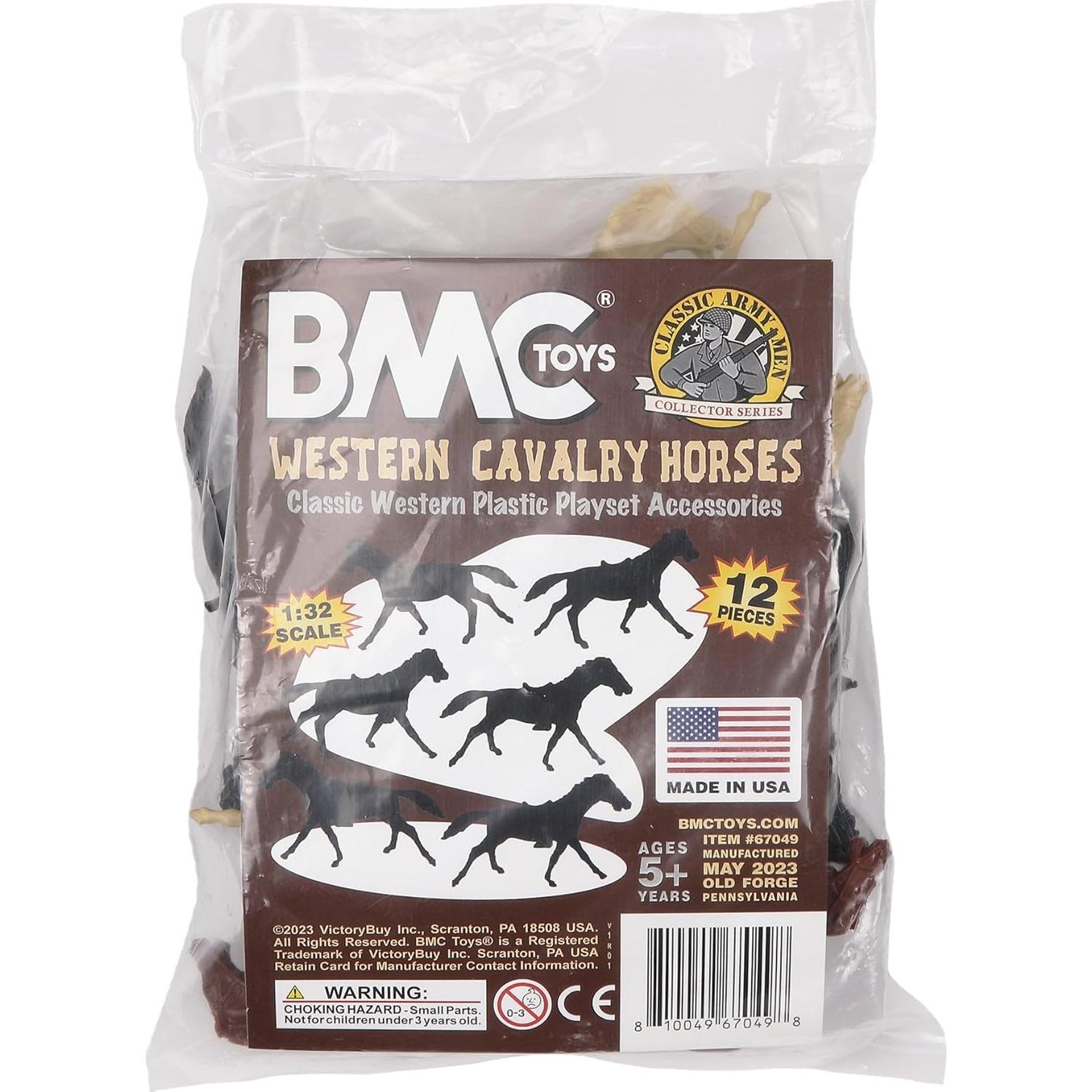 Juego de Caballos de Caballería del Oeste BMC - 12 Piezas