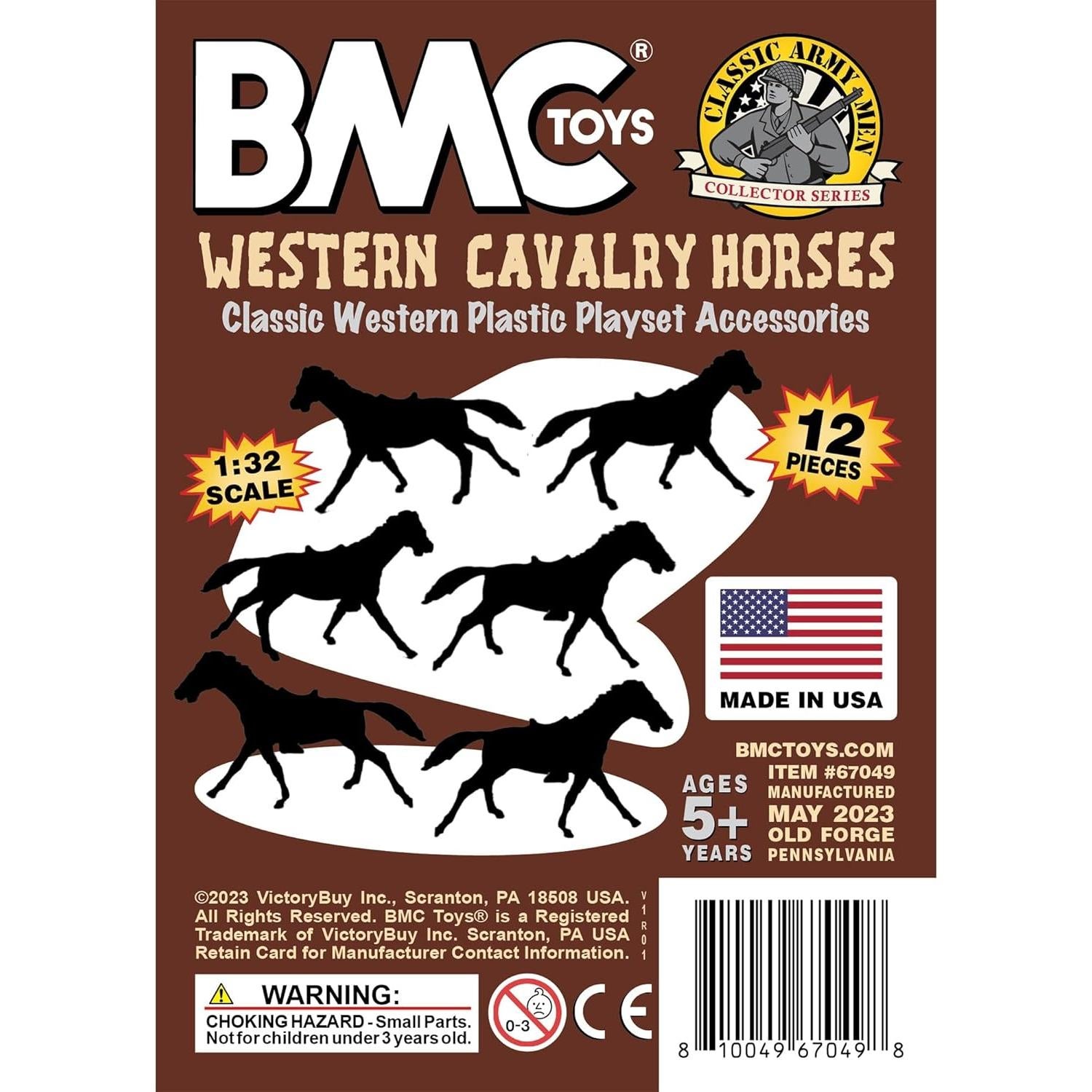 Juego de Caballos de Caballería del Oeste BMC - 12 Piezas