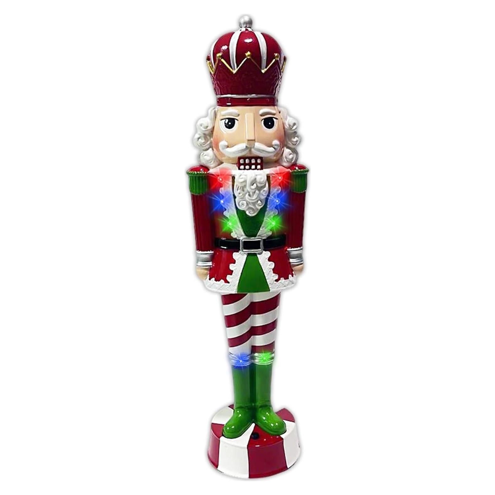 Cascanueces de Navidad QZJDDZSW Musical con Luz 38cm