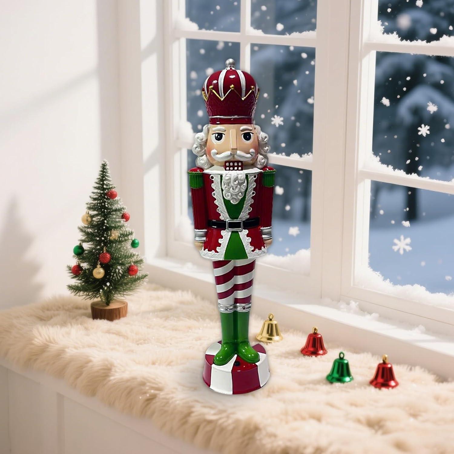 Cascanueces de Navidad QZJDDZSW Musical con Luz 38cm