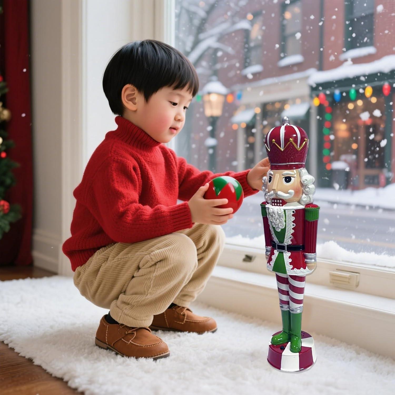 Cascanueces de Navidad QZJDDZSW Musical con Luz 38cm