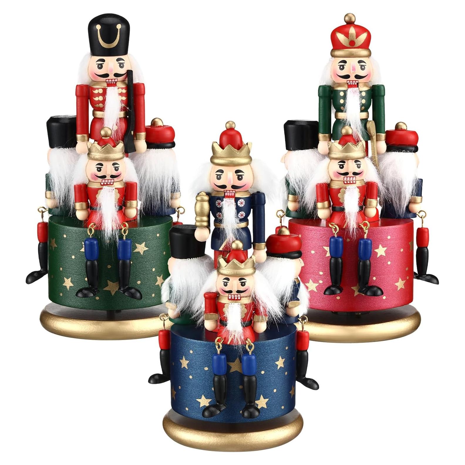 Caja Musical de Madera Libima 3 Pcs Soldado de Nuez 33.5x22.5 cm