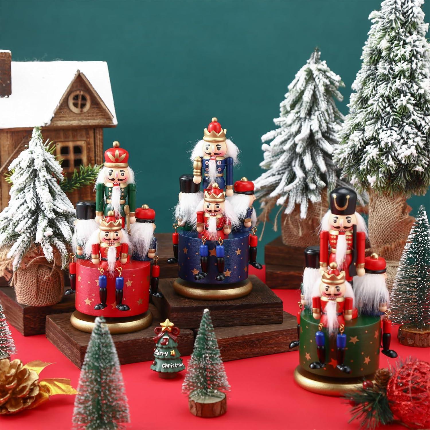 Caja Musical de Madera Libima 3 Pcs Soldado de Nuez 33.5x22.5 cm