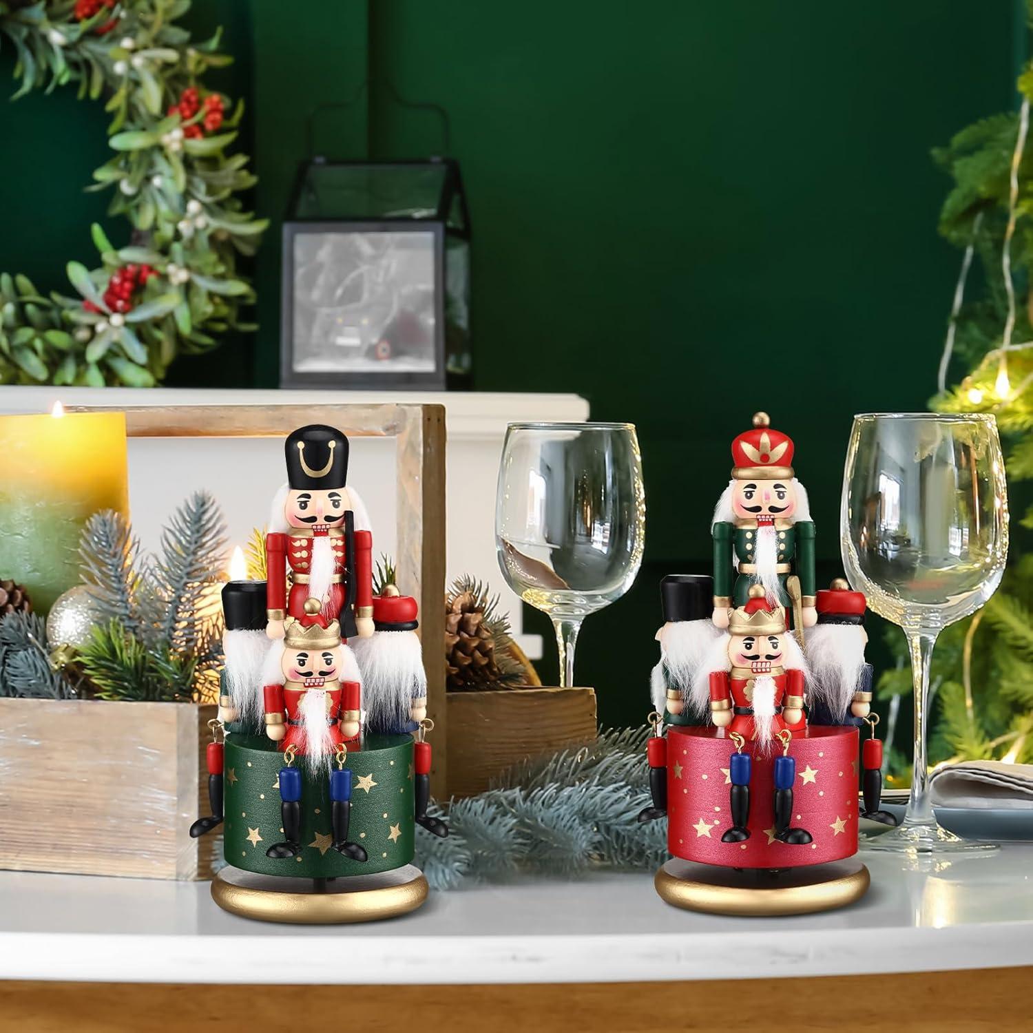 Caja Musical de Madera Libima 3 Pcs Soldado de Nuez 33.5x22.5 cm