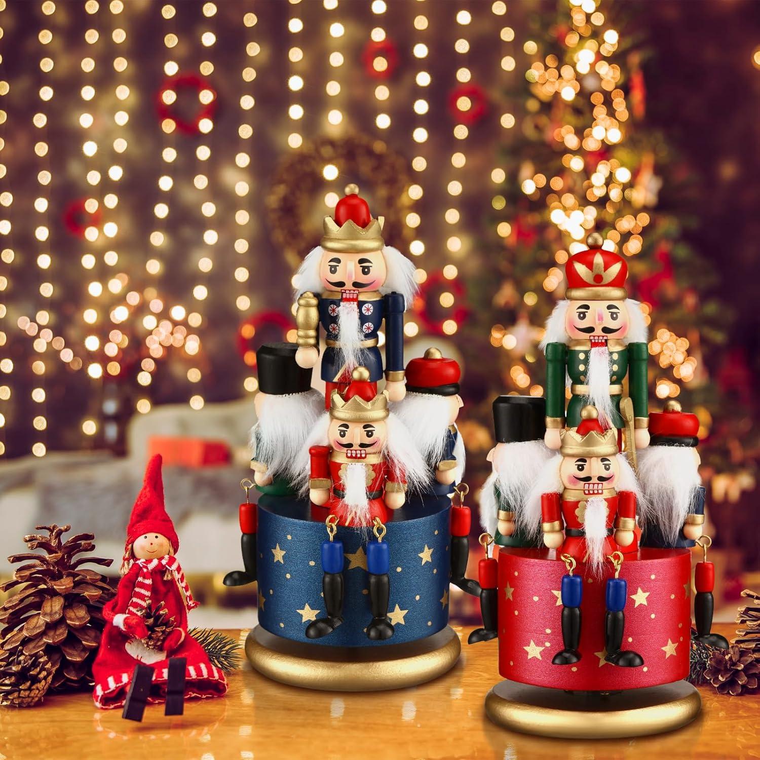 Caja Musical de Madera Libima 3 Pcs Soldado de Nuez 33.5x22.5 cm