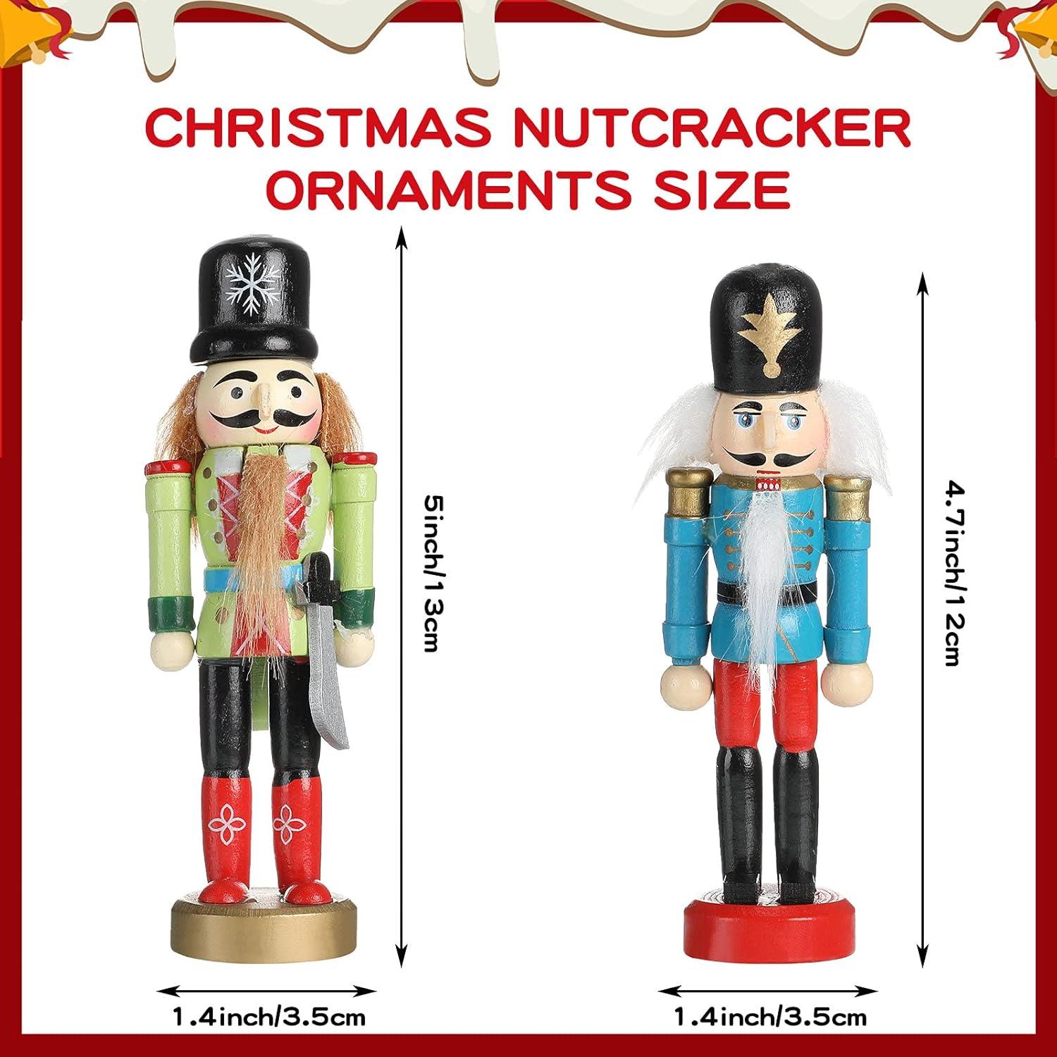 Juego de 11 Piezas Adornos Cascanueces Gejoy Navidad