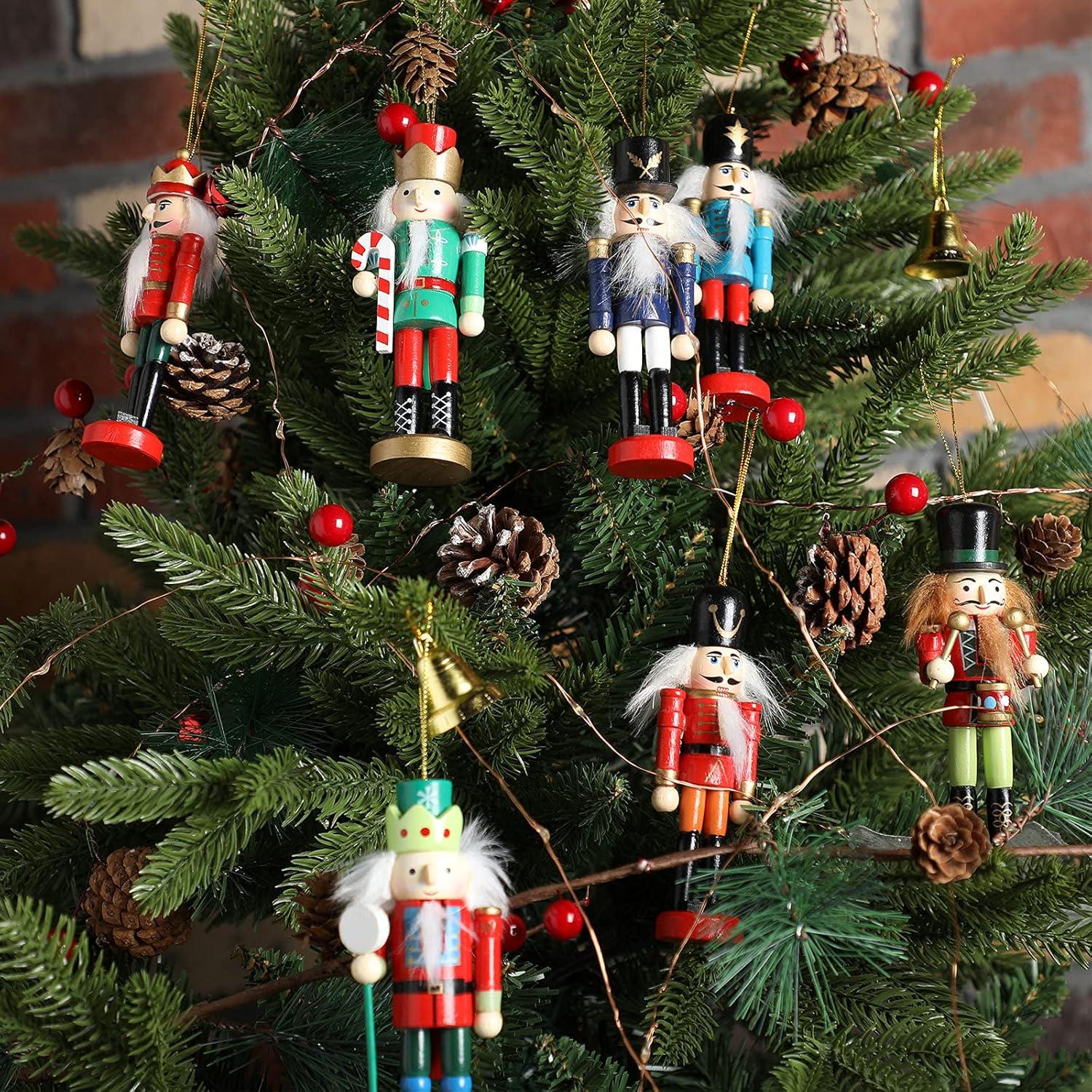 Juego de 11 Piezas Adornos Cascanueces Gejoy Navidad