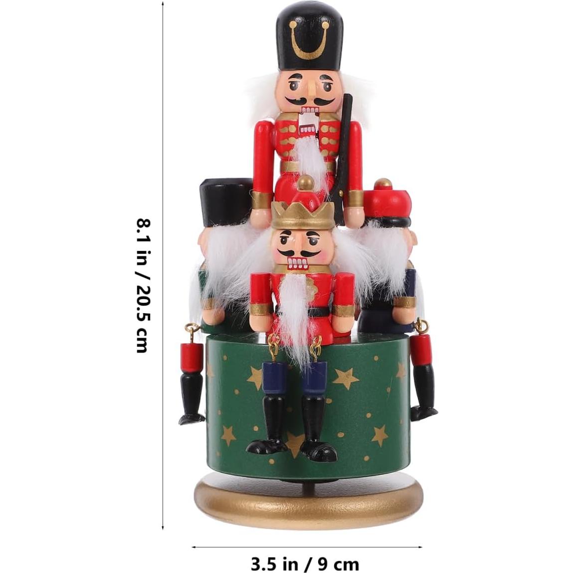 Caja de Música de Nuez LIFKOME 20.5x9x9cm Decoración