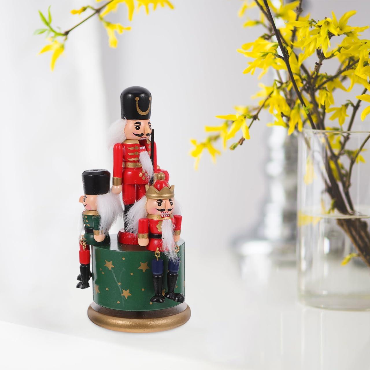 Caja de Música de Nuez LIFKOME 20.5x9x9cm Decoración