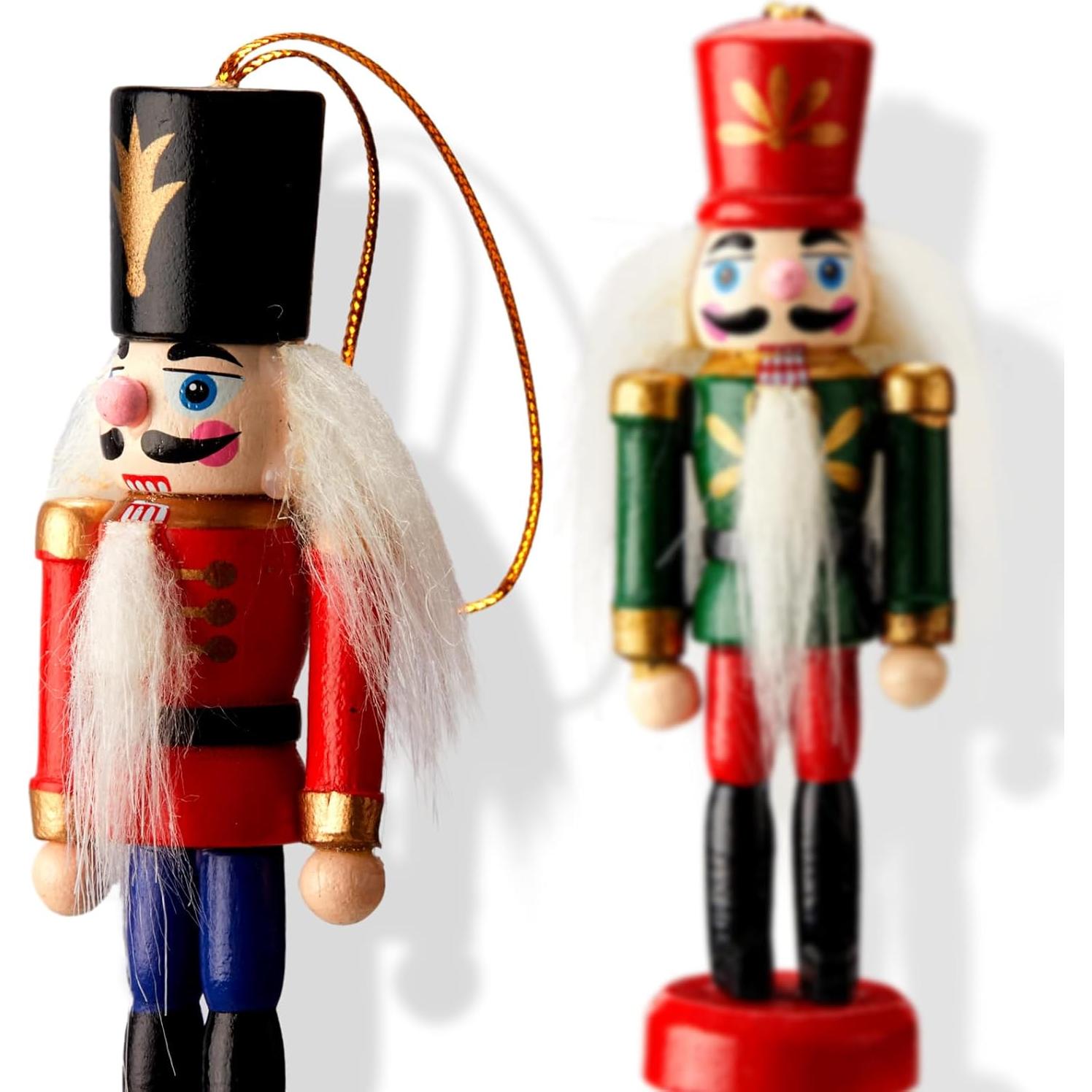 Adorno de Cascanueces de Madera Aoriher - 12 Piezas 10.7 cm