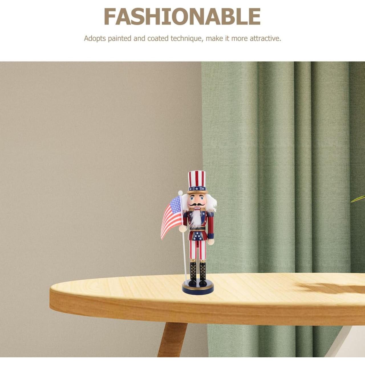 Títere Cascanueces de Madera Cabilock 25.4 cm Patriótico