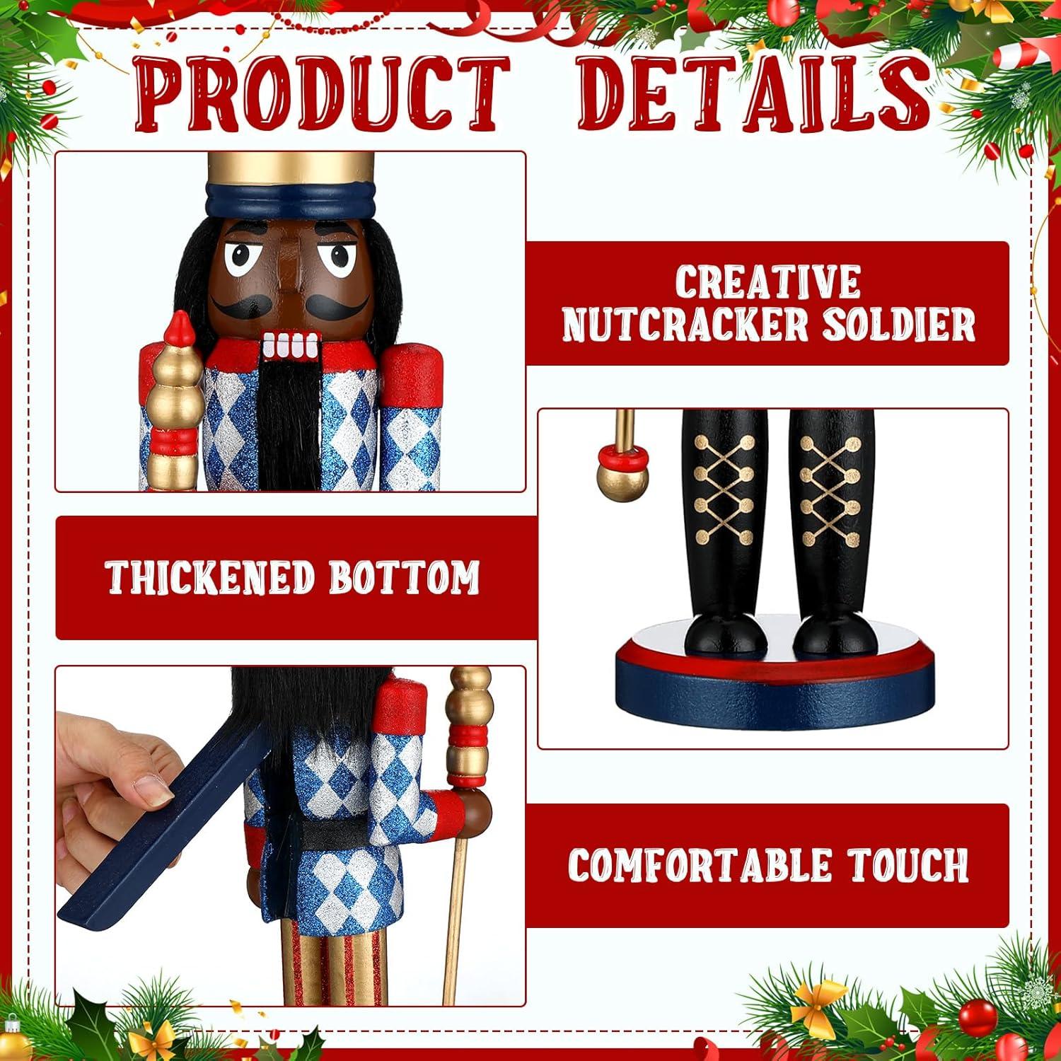 Cascanueces de Madera Hungdao 38 cm Negro Africano Navidad