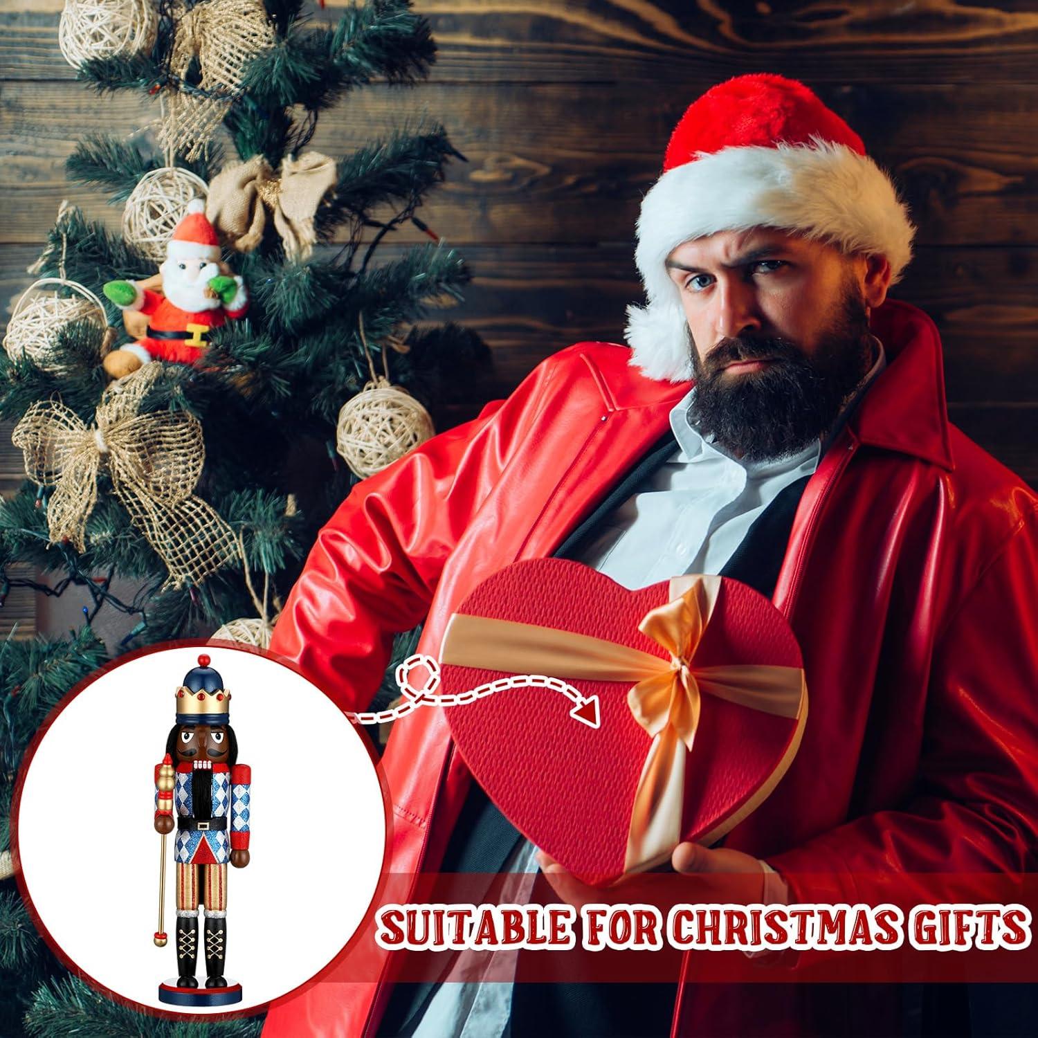 Cascanueces de Madera Hungdao 38 cm Negro Africano Navidad