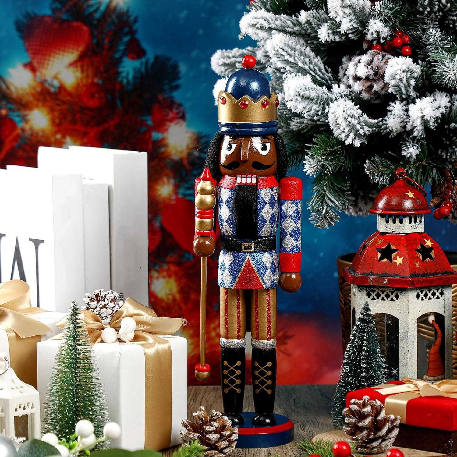 Cascanueces de Madera Hungdao 38 cm Negro Africano Navidad