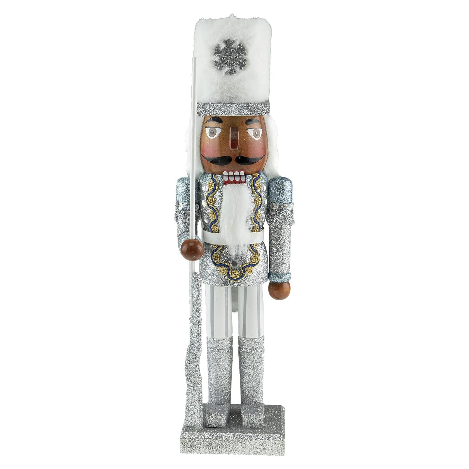 Nutcracker de Madera 35 cm Clever Creations Soldado Plata