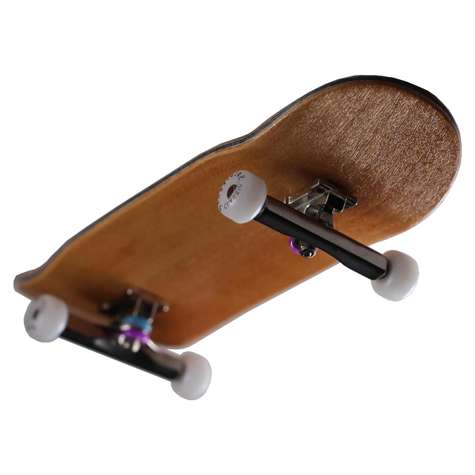 Deck de Fingerboard Hecho a Mano Soldierbar 99x34cm Marrón