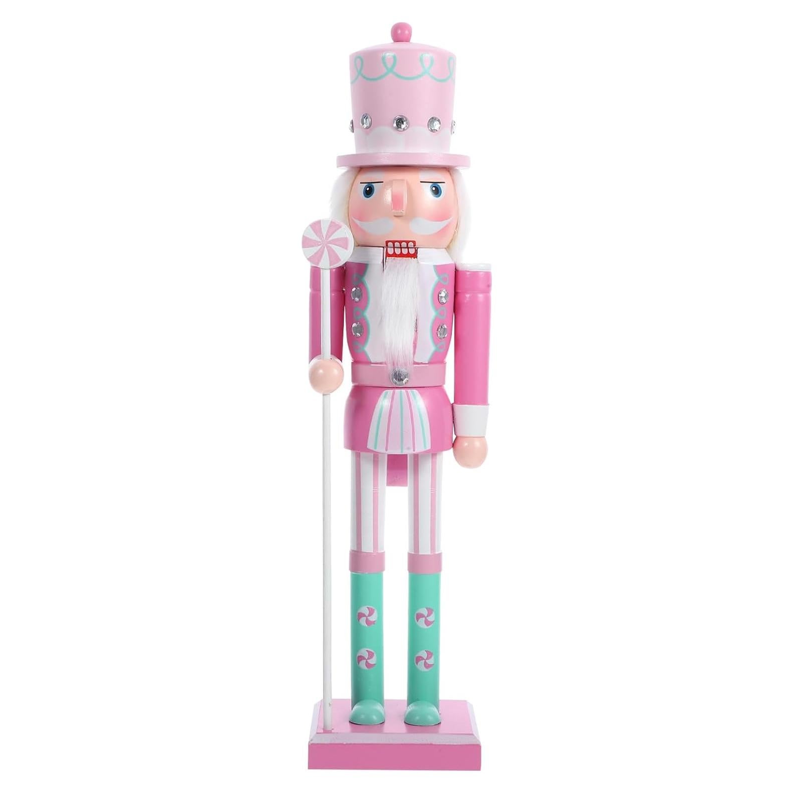 Soldado Cascanueces de Madera BESPORTBLE 38.5cm Rosa