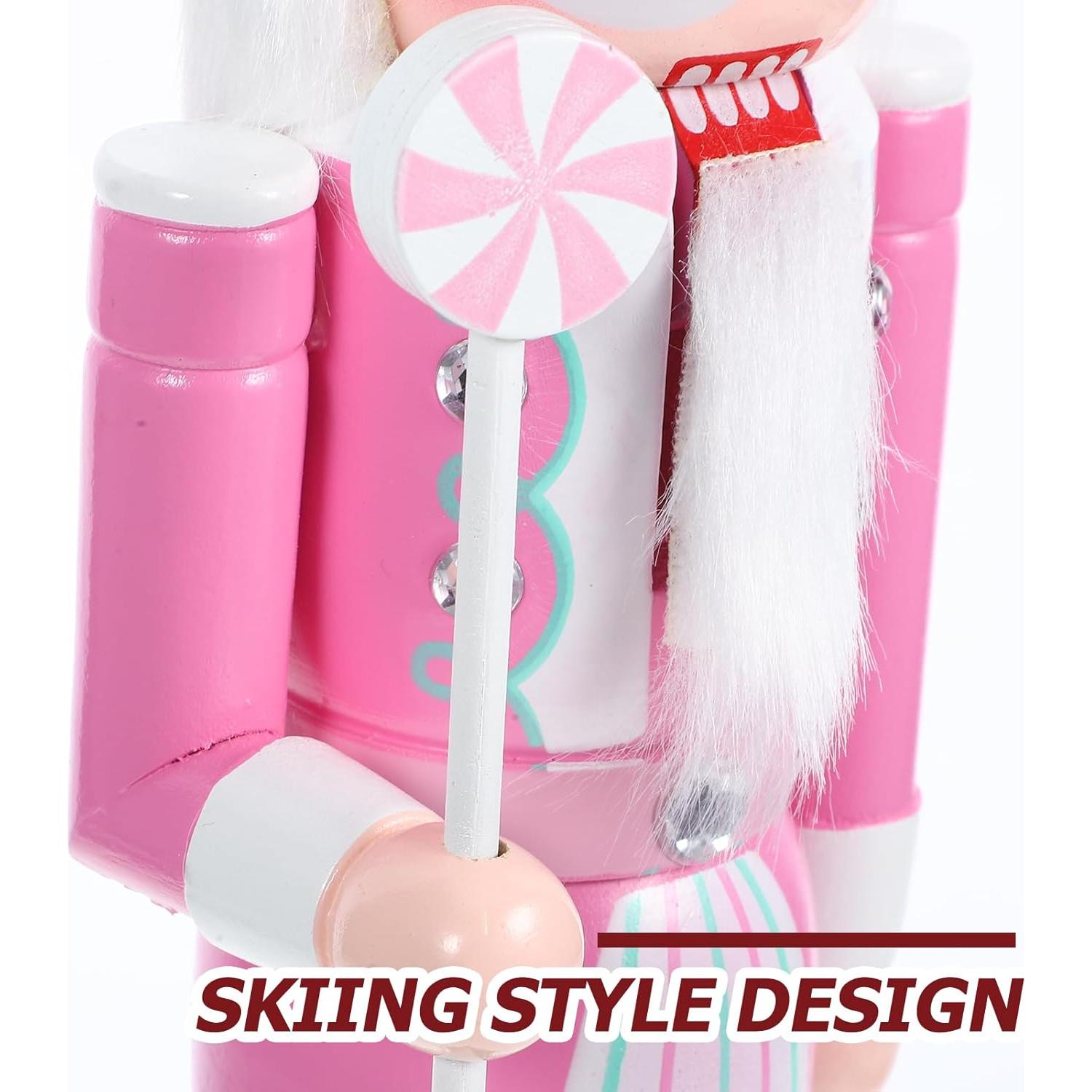 Soldado Cascanueces de Madera BESPORTBLE 38.5cm Rosa