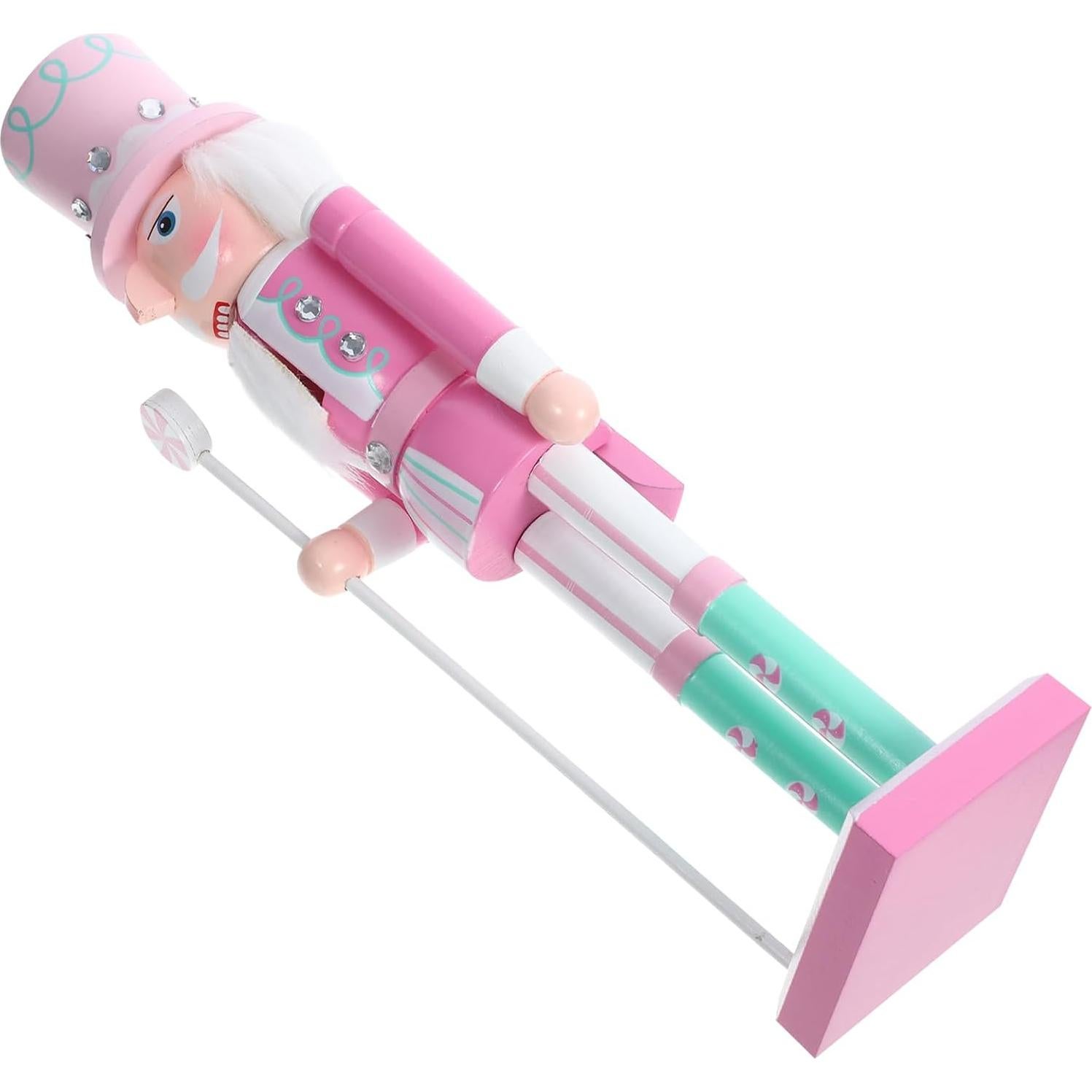 Soldado Cascanueces de Madera BESPORTBLE 38.5cm Rosa