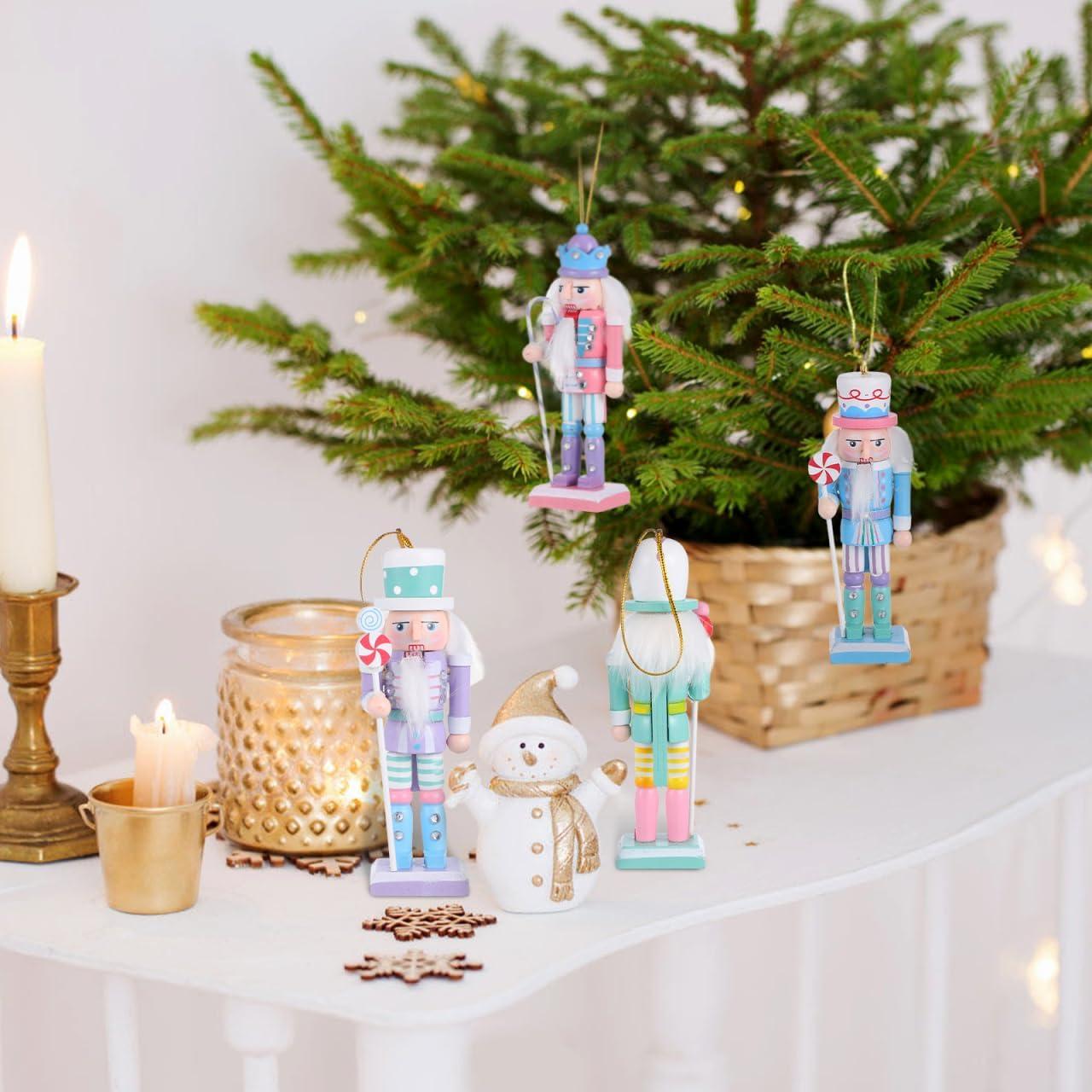 Adornos Colgantes Cascanueces de Madera Amosfun - 12cm