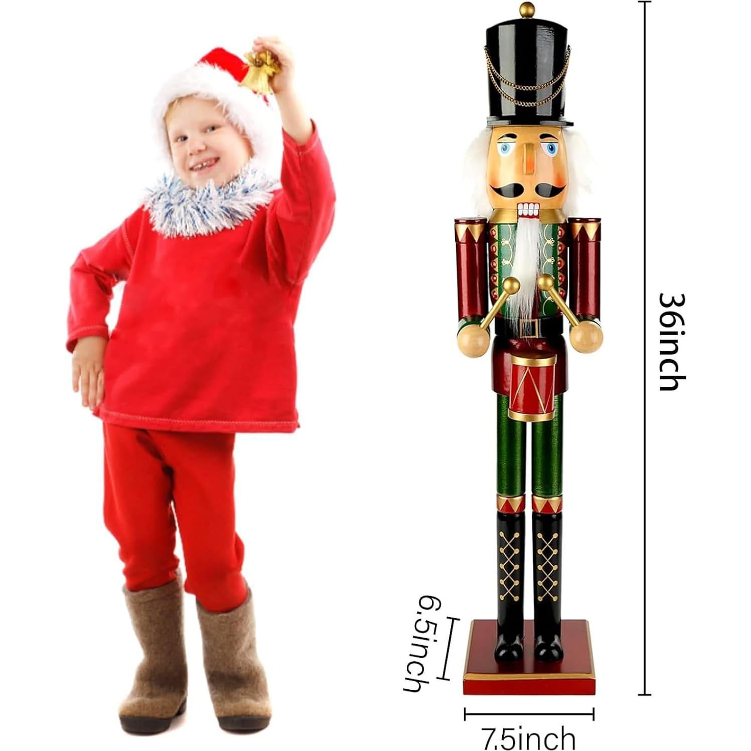 Figura de Soldado de Nuez de Madera AMOR PRESENT 91.44 cm