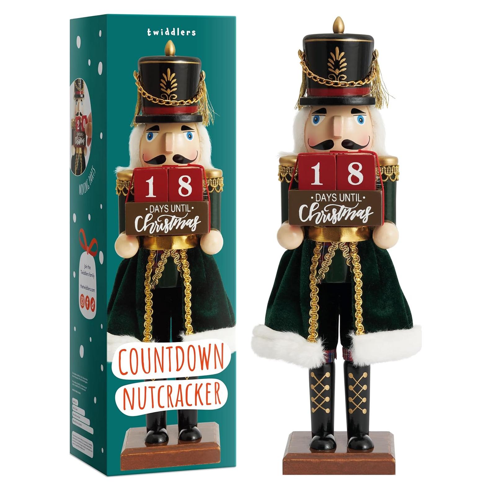 Cascanueces de Madera 30.48 cm Los Twiddlers con Cuenta Regresiva