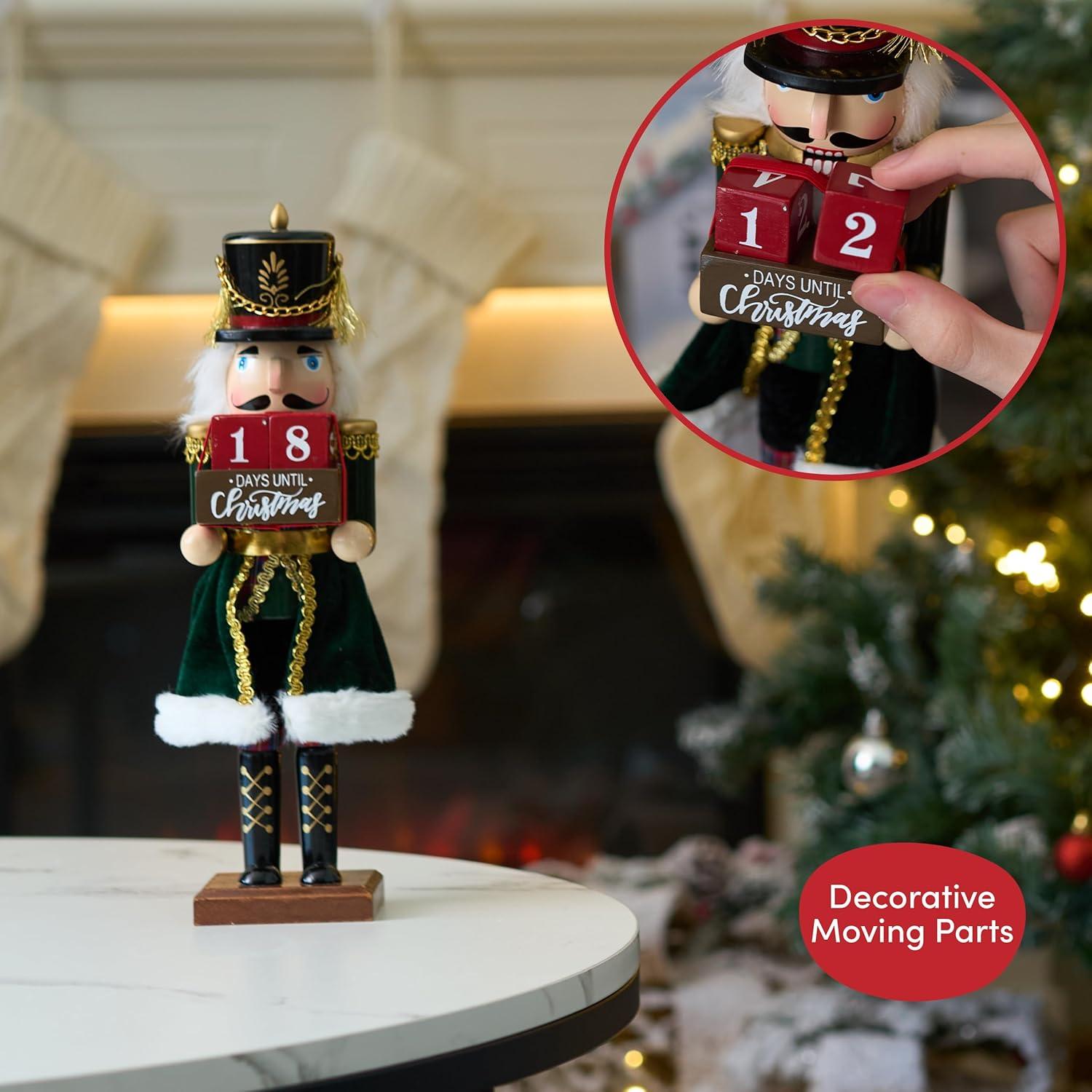 Cascanueces de Madera 30.48 cm Los Twiddlers con Cuenta Regresiva