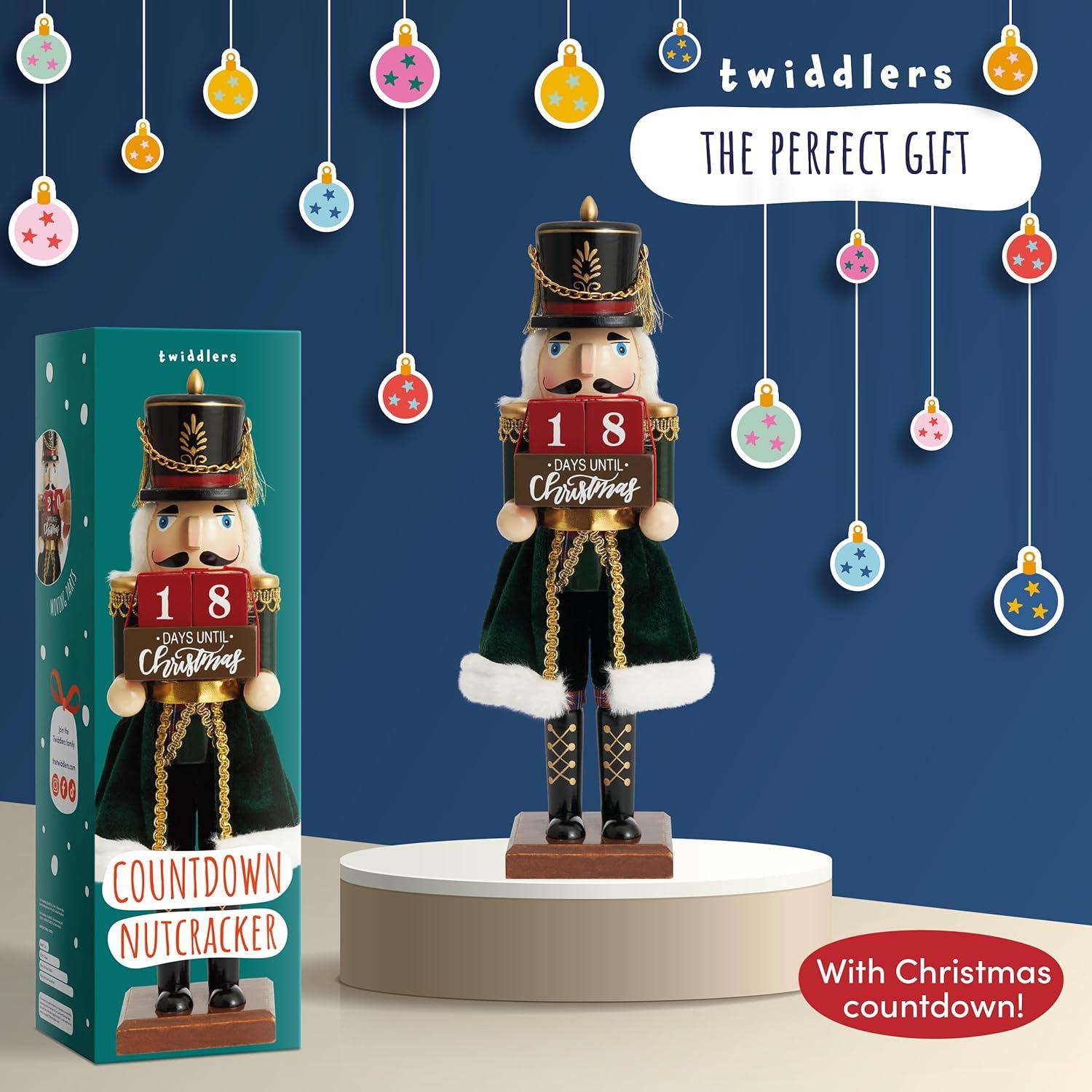 Cascanueces de Madera 30.48 cm Los Twiddlers con Cuenta Regresiva