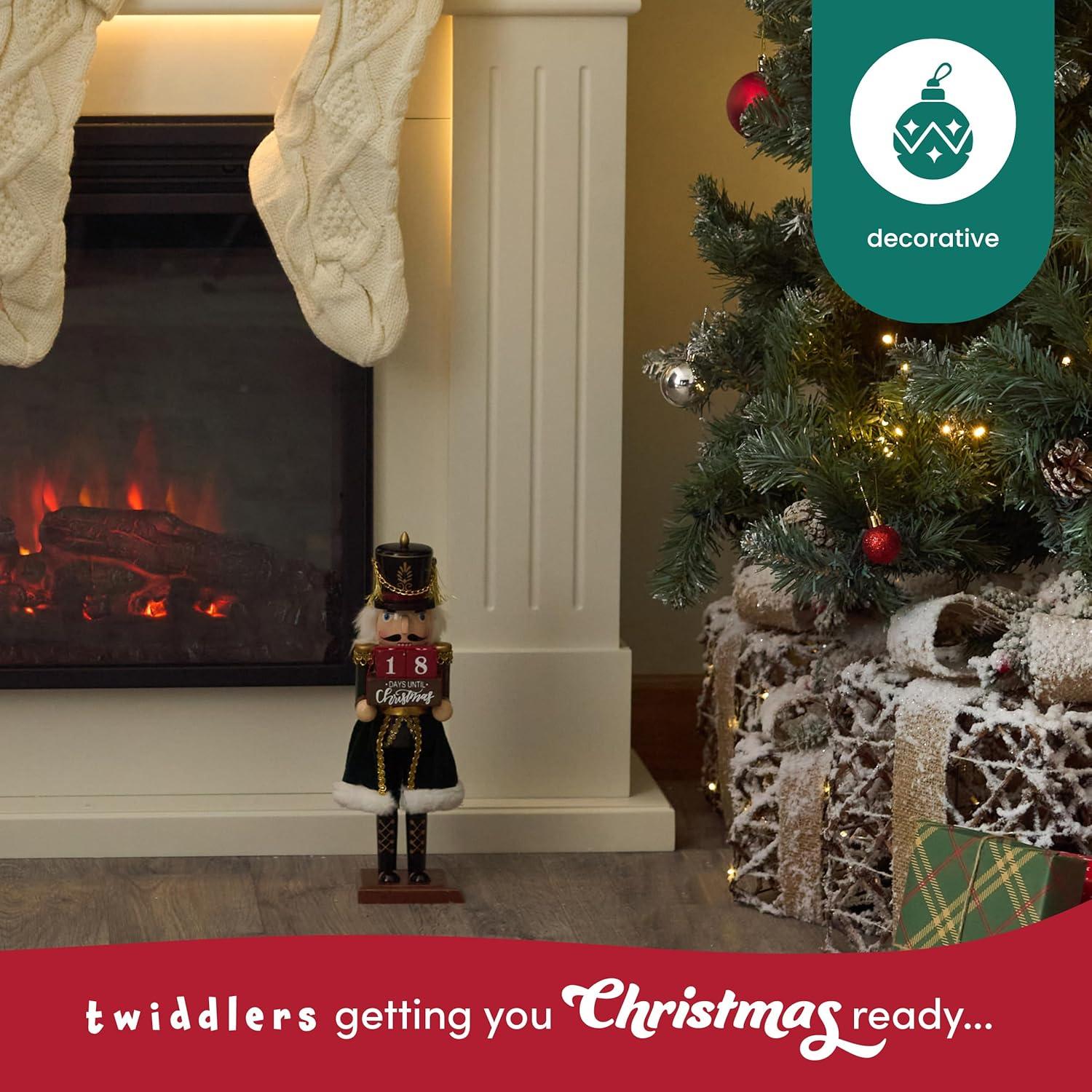 Cascanueces de Madera 30.48 cm Los Twiddlers con Cuenta Regresiva