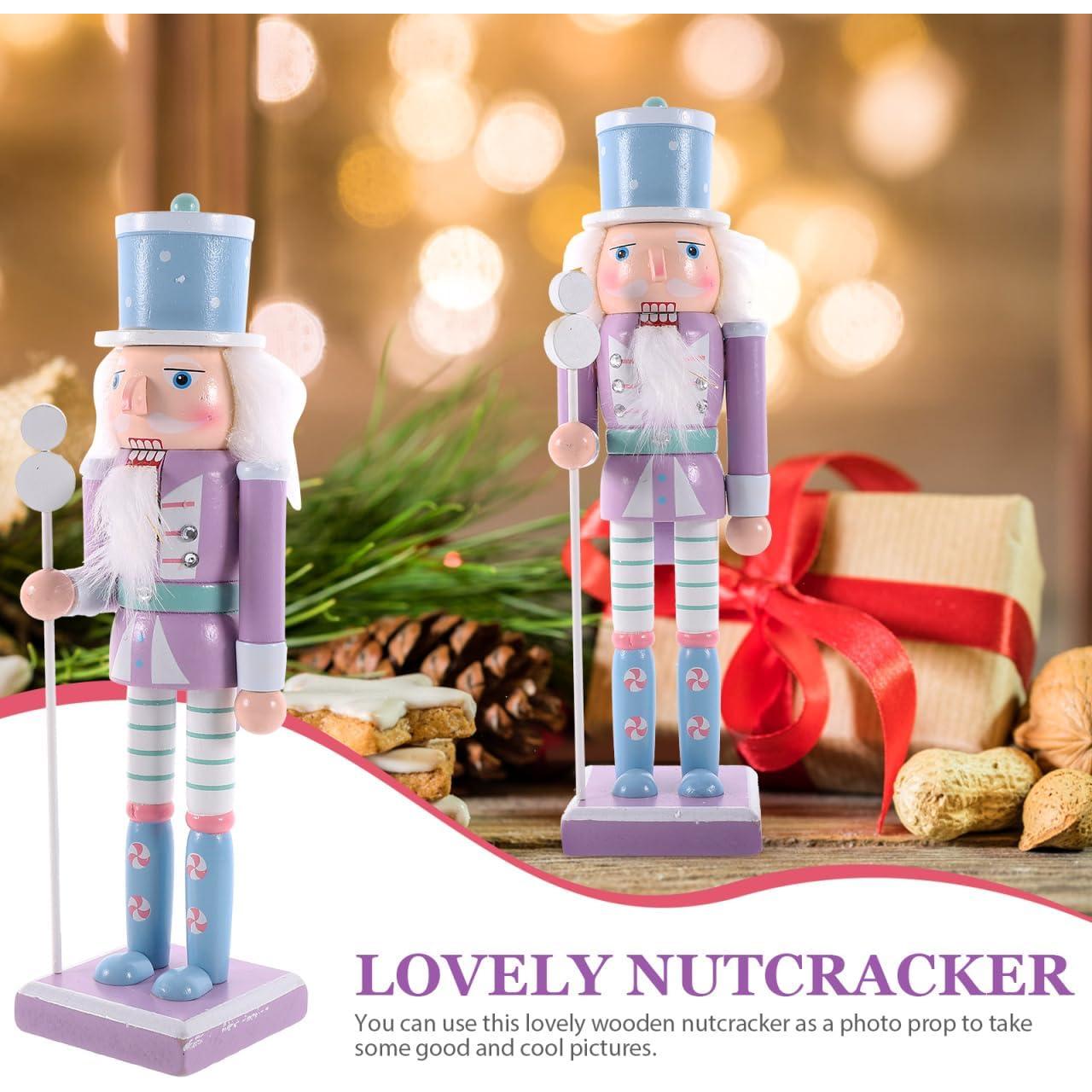 Adorno de Cascanueces de Madera Homoyoyo 25cm Decoración Navideña