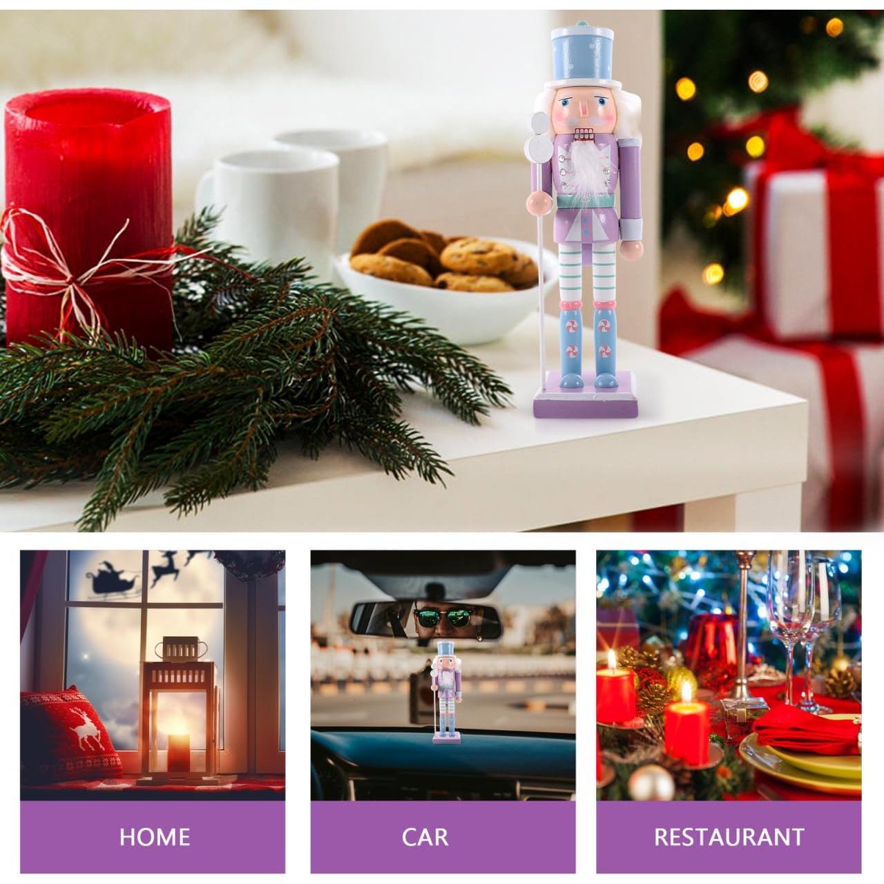 Adorno de Cascanueces de Madera Homoyoyo 25cm Decoración Navideña