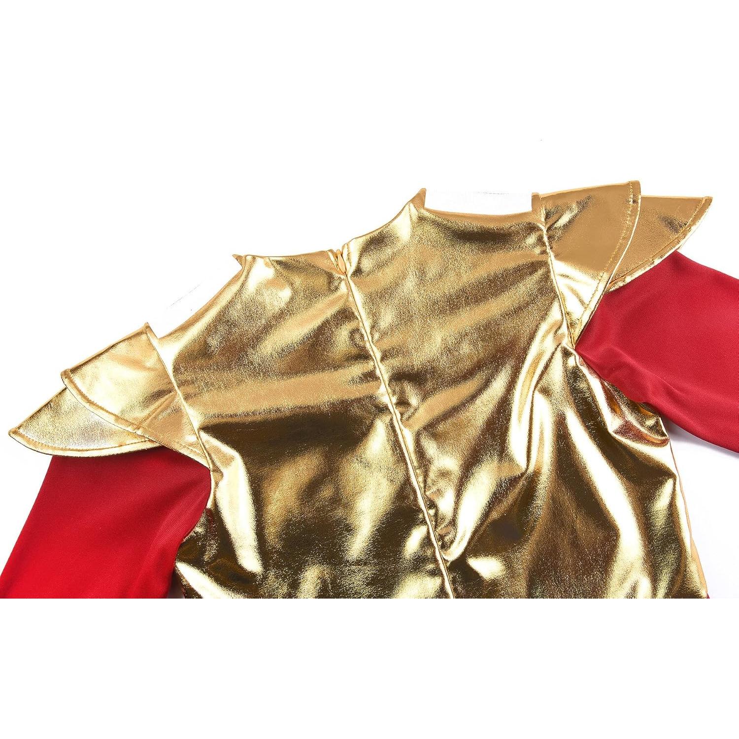 Disfraz de Soldado Romano ReliBeauty para Niños con Casco y Capa