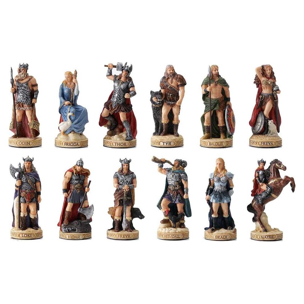 Escultura Miniatura Dioses Nórdicos Veronese 8.89 cm Pintada