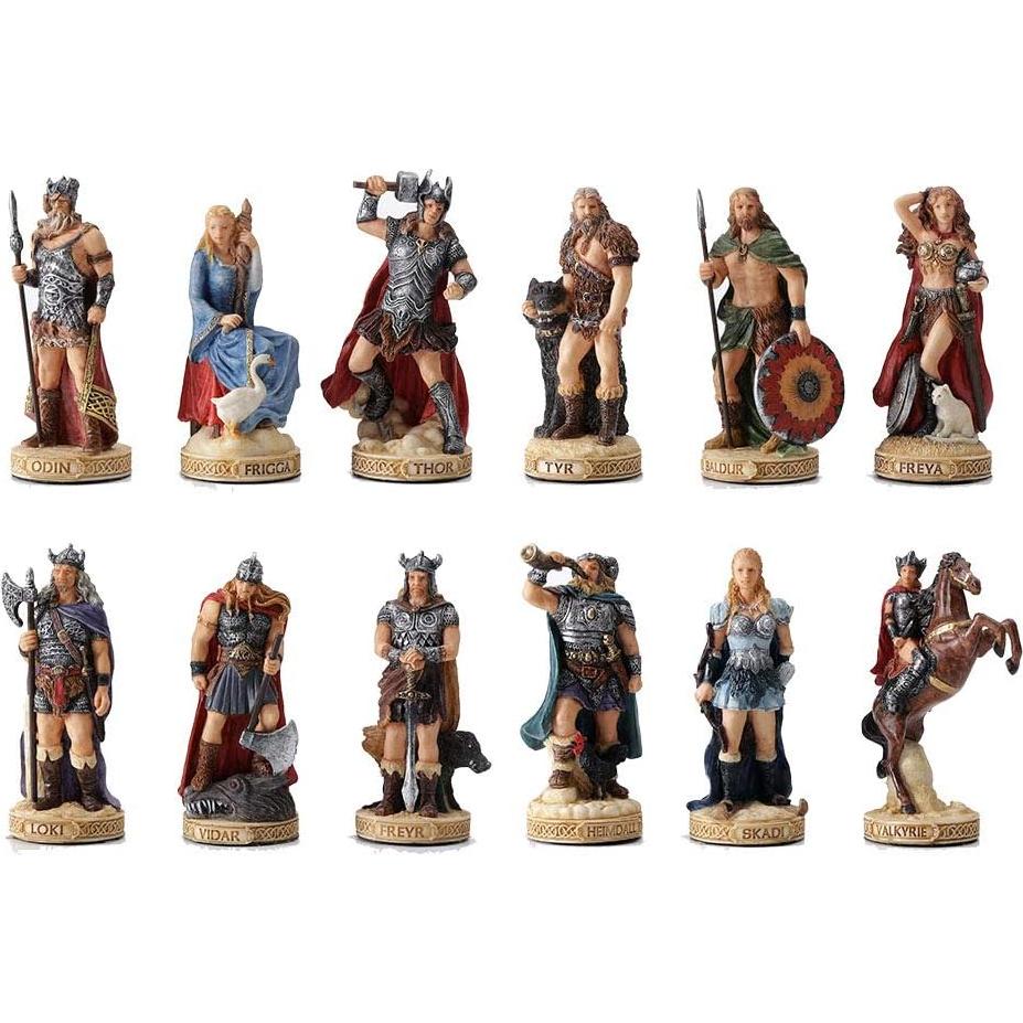 Escultura Miniatura Dioses Nórdicos Veronese 8.89 cm Pintada