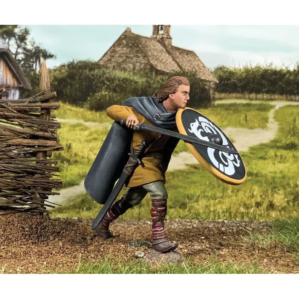 Figura Halvar Vikingo 1:30 W. Britain Metal Pintada a Mano