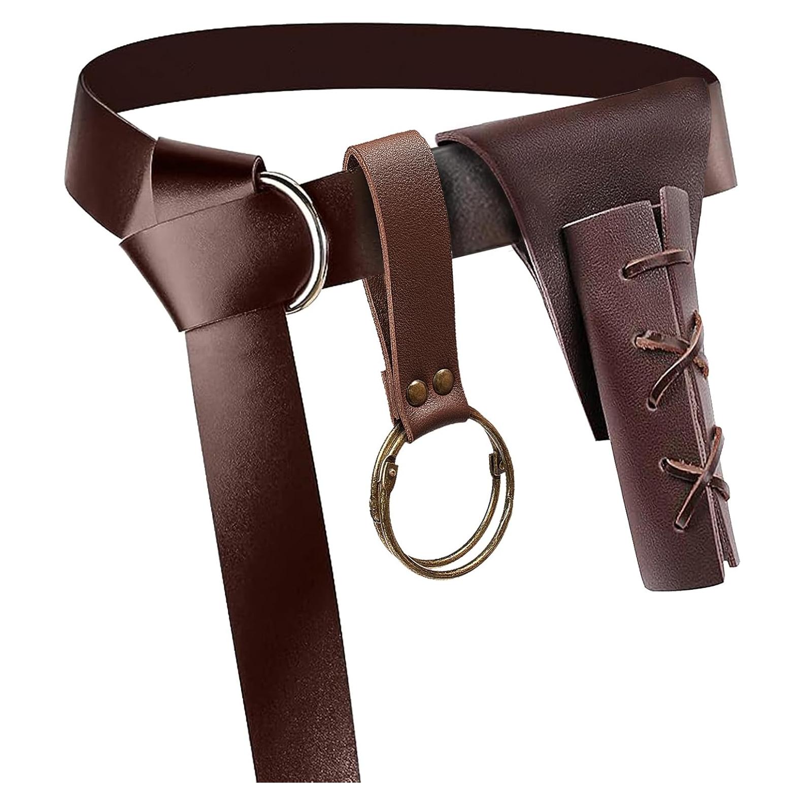 Funda de Espada Medieval y Cinturón de Cuero SUMGOGO - Ajustable