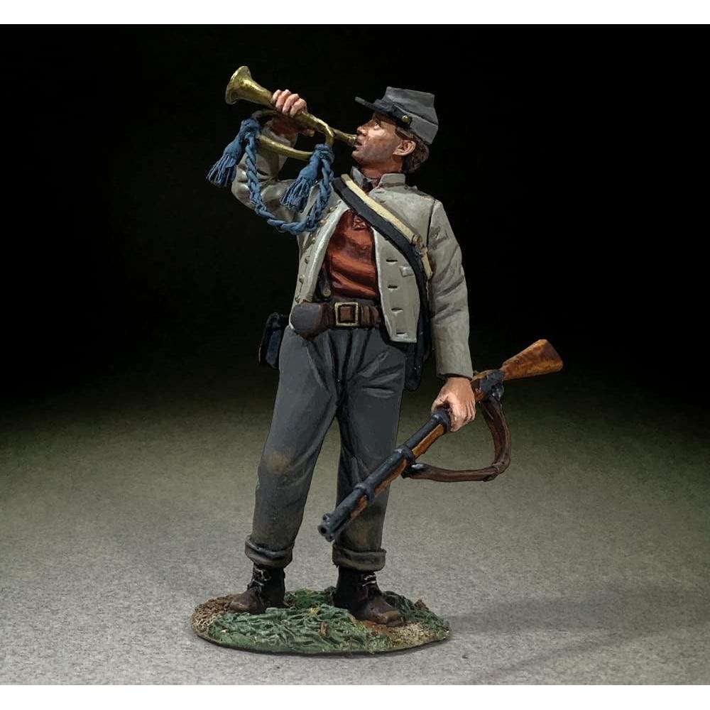 Figura Trompetista Infantería Confederada W. Britain 1:30