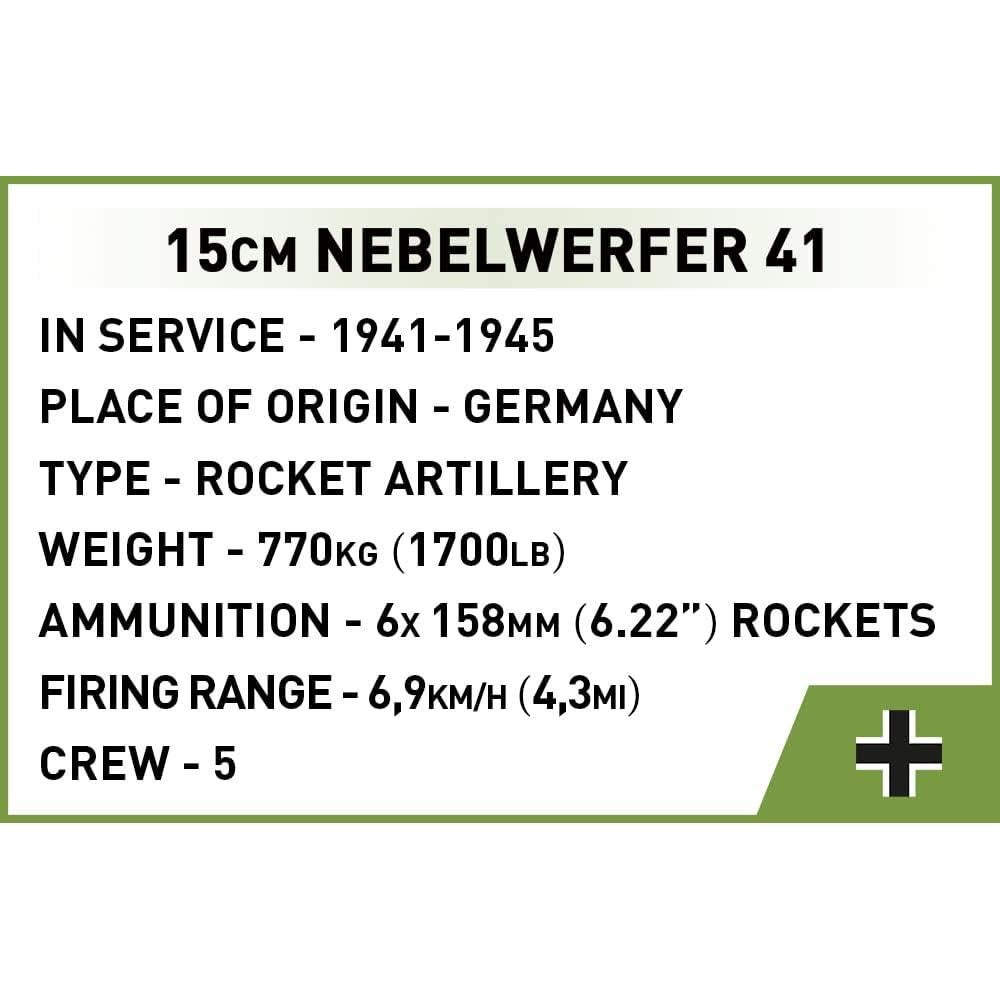 Kit de Construcción COBI Nebelwerfer 41 Segunda Guerra Mundial