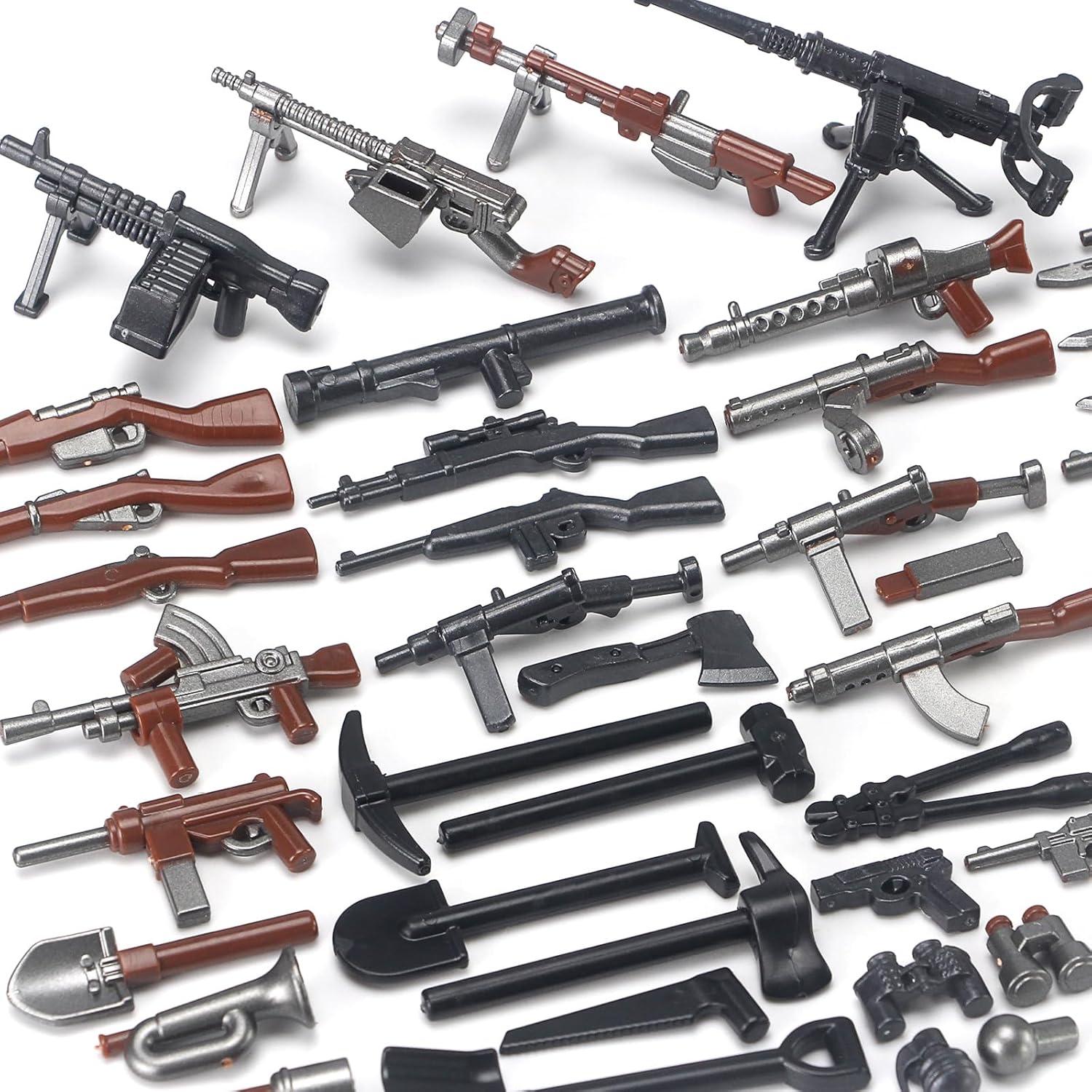 Paquete de Armas Militares Feleph 282 Piezas Segunda Guerra Mundial