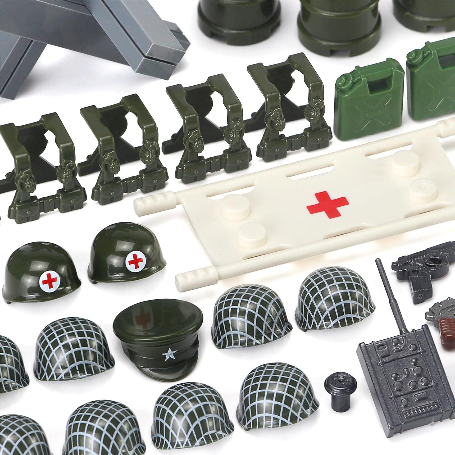 Paquete de Armas Militares Feleph 282 Piezas Segunda Guerra Mundial