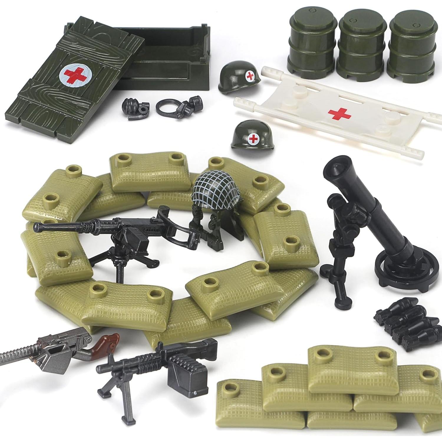 Paquete de Armas Militares Feleph 282 Piezas Segunda Guerra Mundial