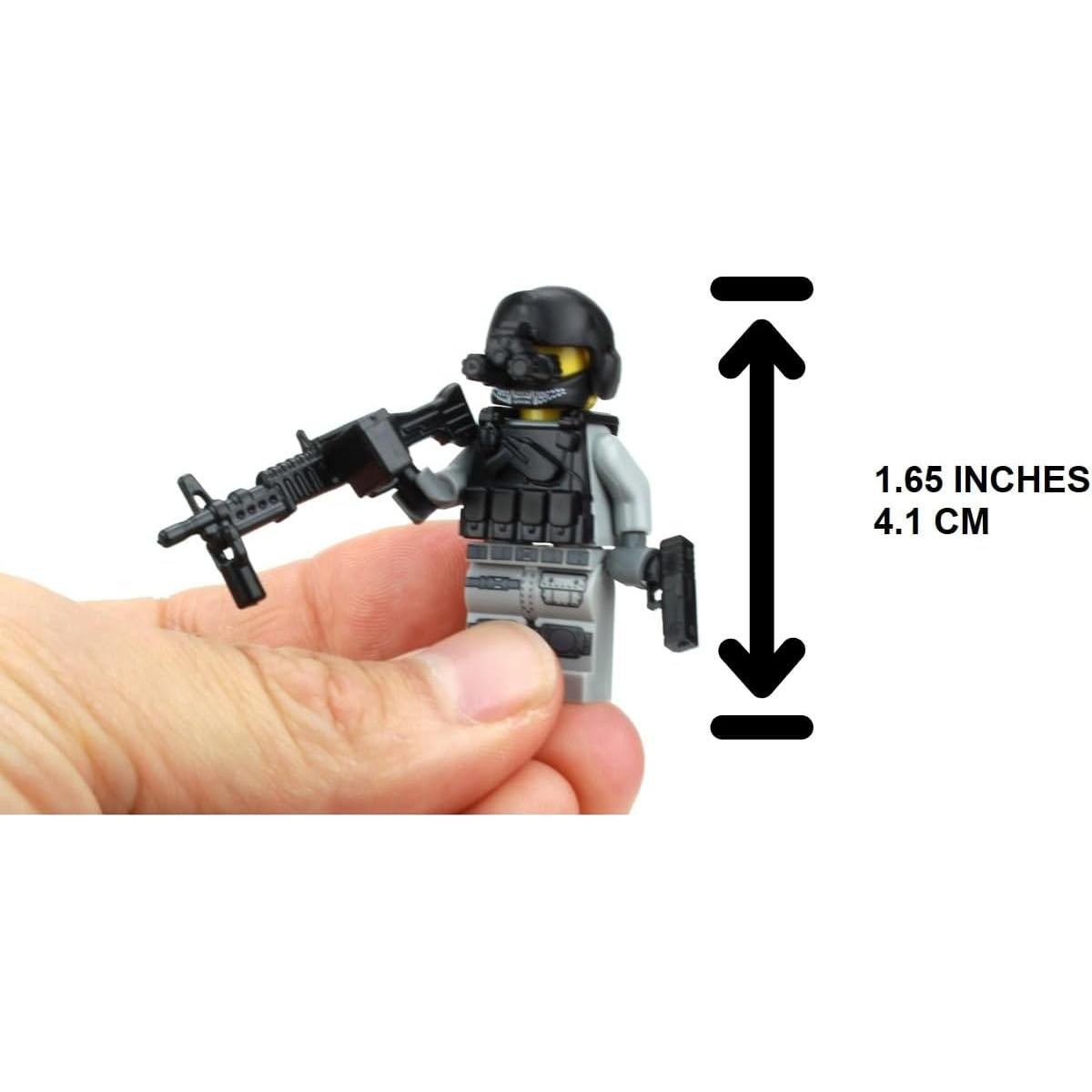 Minifigura Militar Personalizada Battle Brick Jefe de Tripulación 4.06 cm