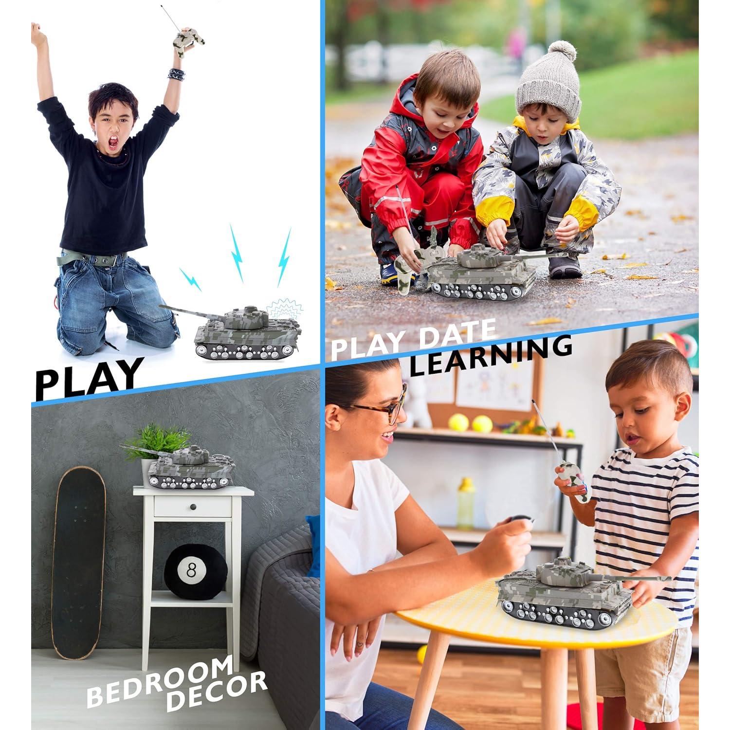 Tanque de Control Remoto Mozlly con Luces y Sonidos - Juguete Militar